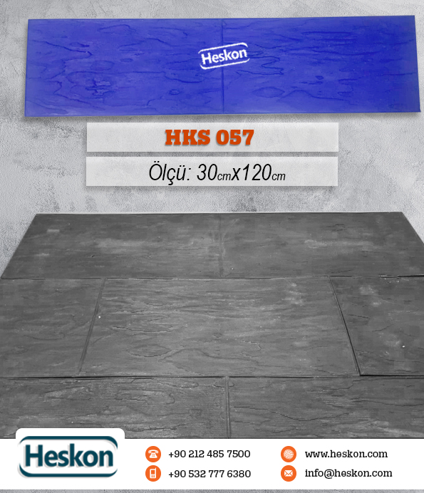 057 Hks Desenli Baski Beton Kalip